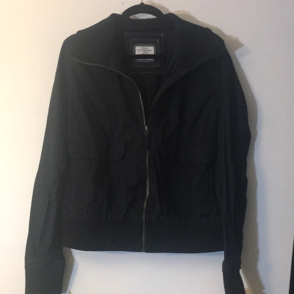NWOT faded black bomber style jacket